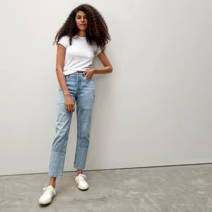 Everlane 90s Cheeky Ankle Jean in Patched Blue